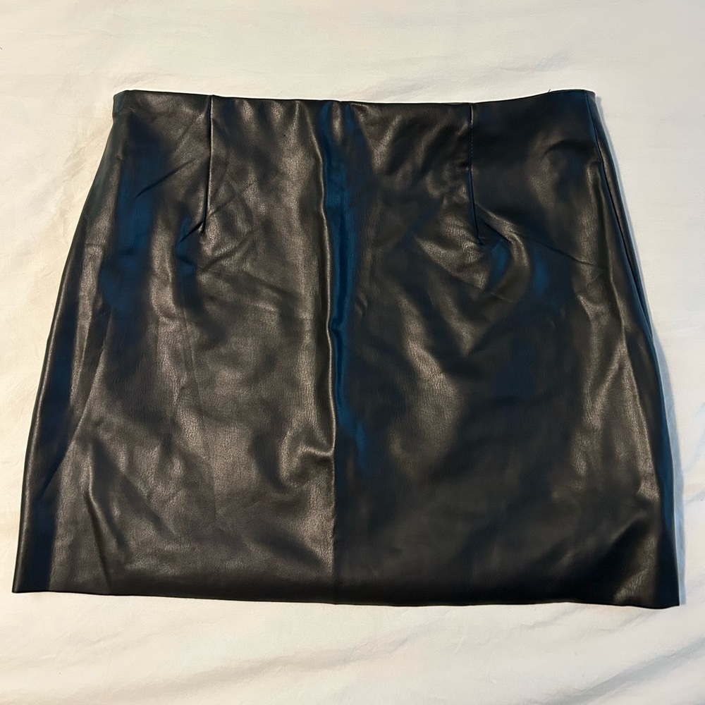 F21 Leather Skirt